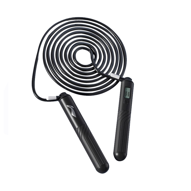 

Скакалка материал троса pvc стальной трос, материал ручки abs силикон для взрослых примерно 2,8 м LINING, черный