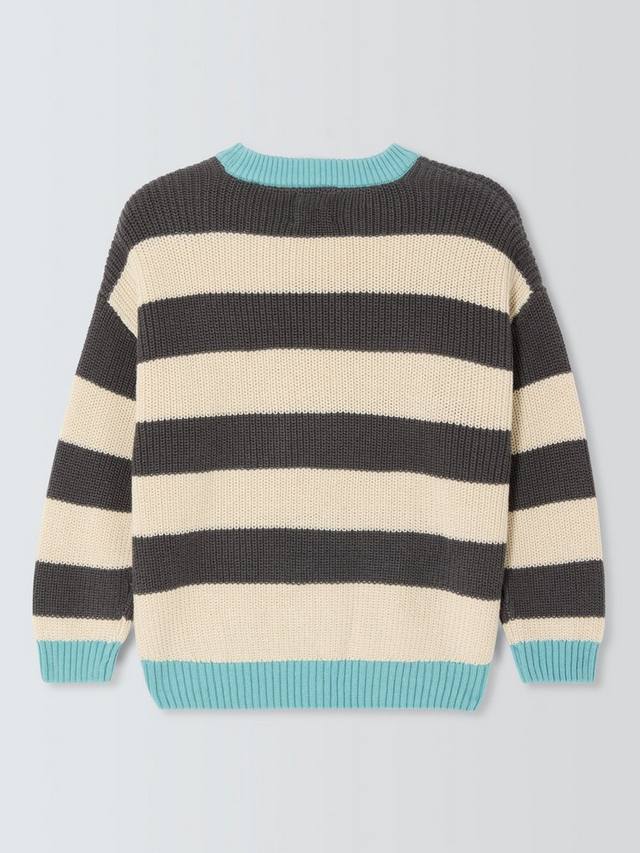 Детский джемпер с контрастной полосой по краю John Lewis, Mono Stripe — фото 2