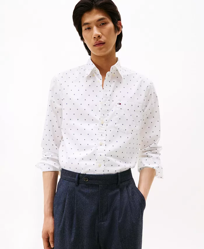 

Мужская рубашка Small Print Flex Poplin Tommy Hilfiger, мультиколор