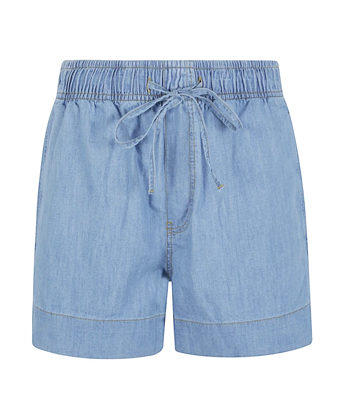 

Джинсовые шорты на шнуровке, светло-голубые. Sosue, синий