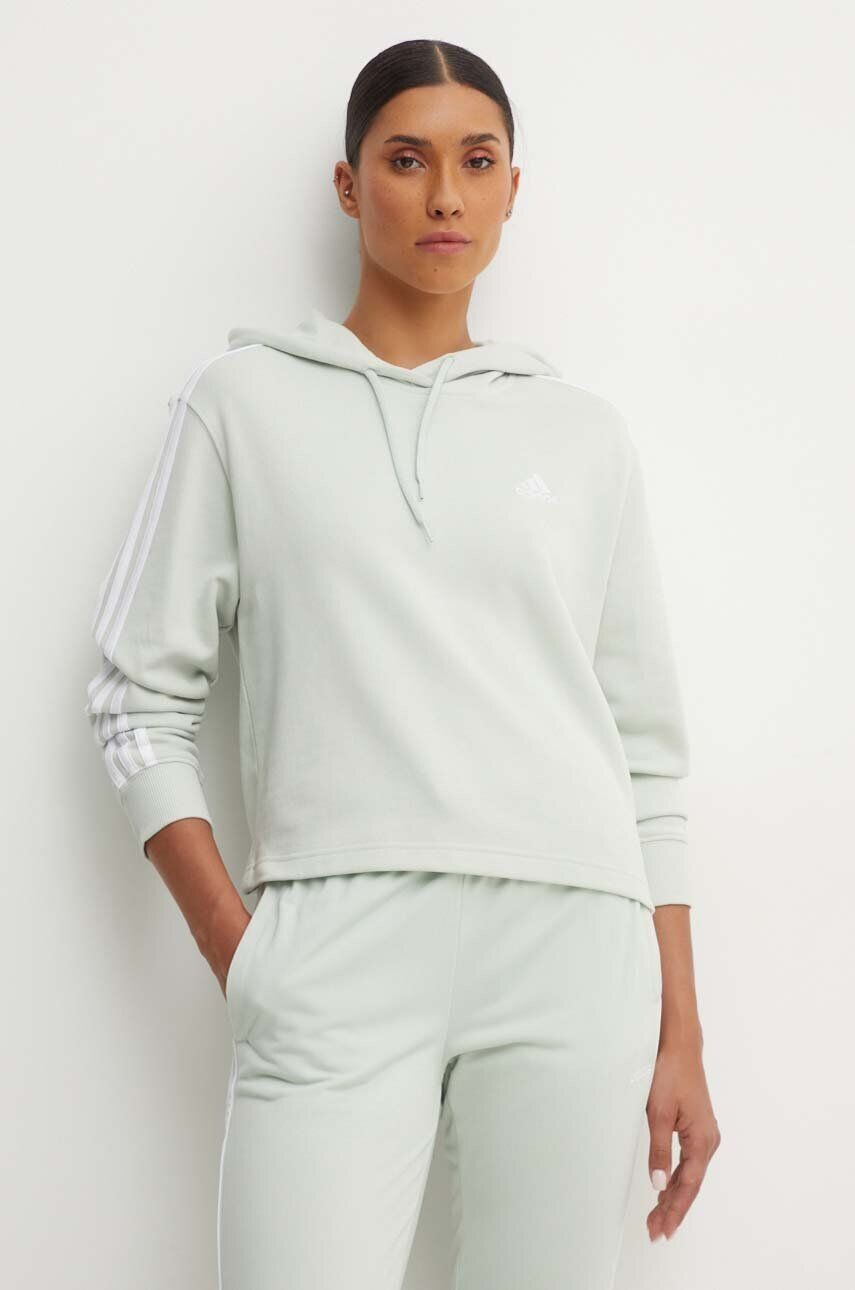 

Хлопковая толстовка adidas Essentials, зеленый