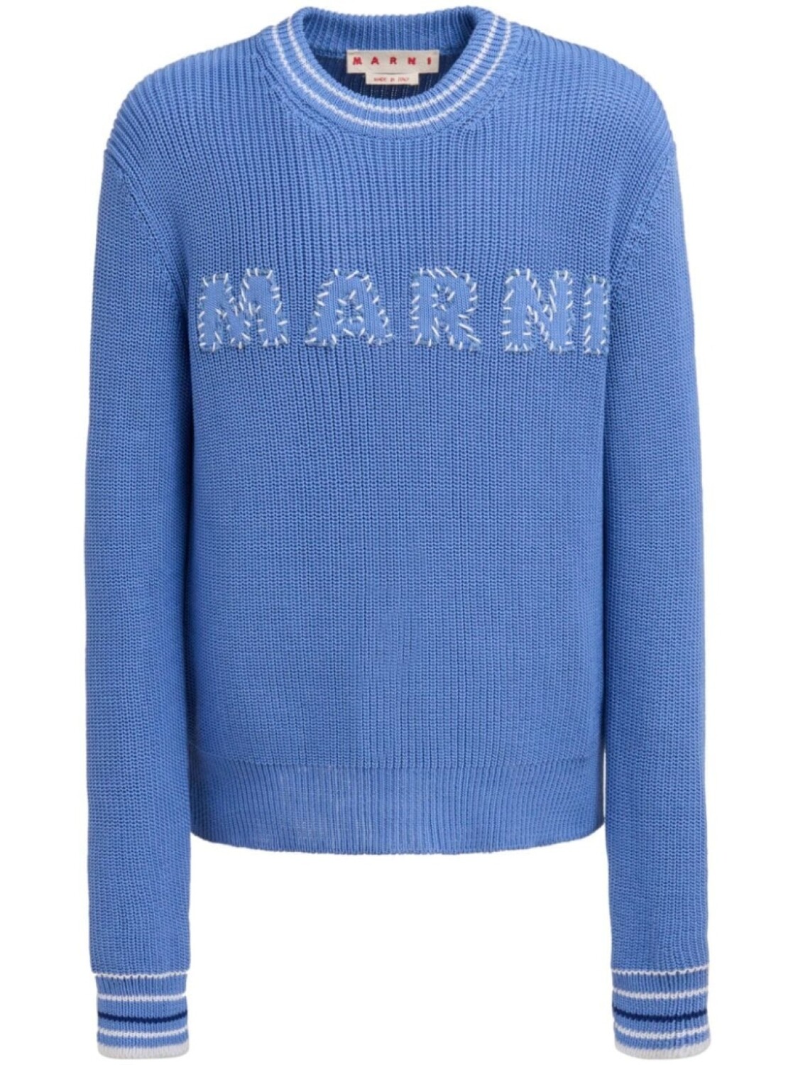 

Marni джемпер с вышитым логотипом, синий