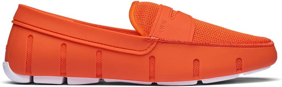 

Мужские лоферы SWIMS Penny слипоны мокасины Классические корабельные/декомочные туфли для мужчин, оранжевый