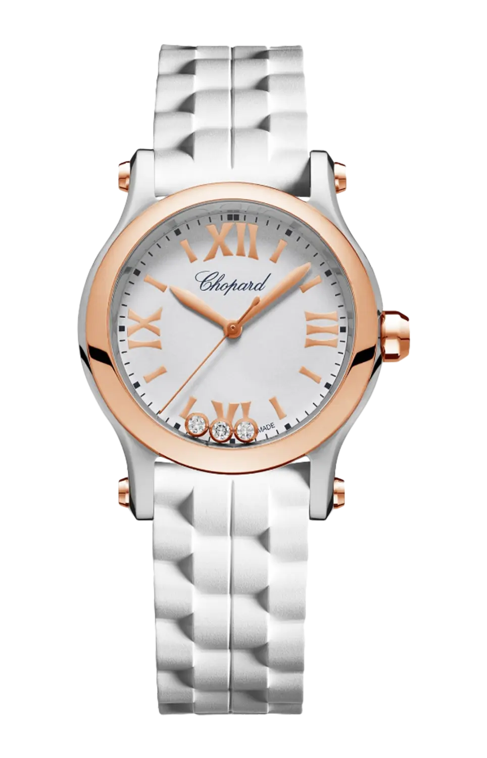 

Часы Chopard Happy sport из стали и розового золота 30 мм