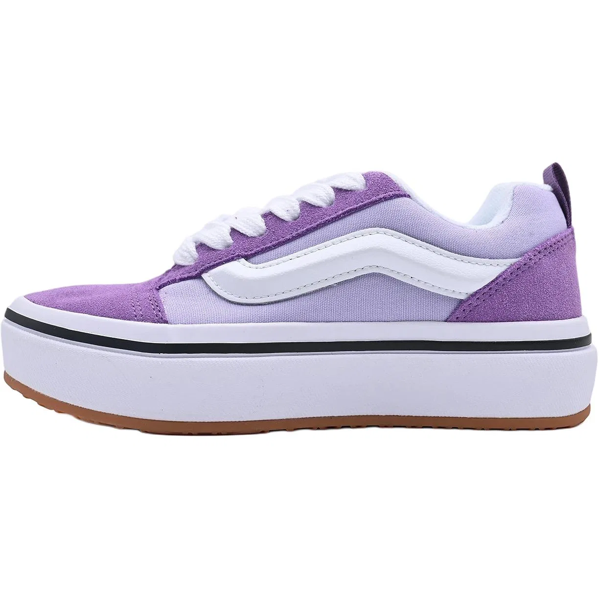 Кеды Vans Knu Skool Stacklite низкие фиолетово-белые
