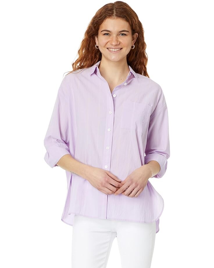 

Рубашка Madewell The Signature Poplin Oversized Shirt, цвет Whisper Violet