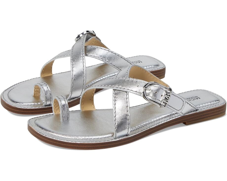

Туфли MICHAEL Michael Kors Ashton Flat Thong, серебряный