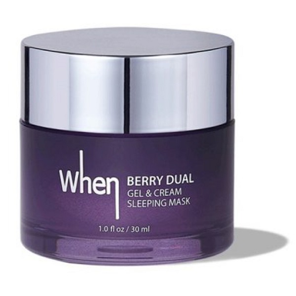 

Ночная маска для лица против старения berry dual gel & cream anti-aging sleeping mask When, 30 мл