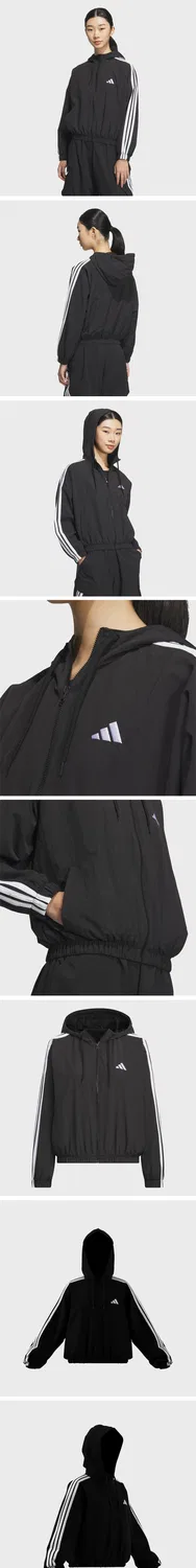 Женская чёрная тканая ветровка 3S от Adidas — фото 4