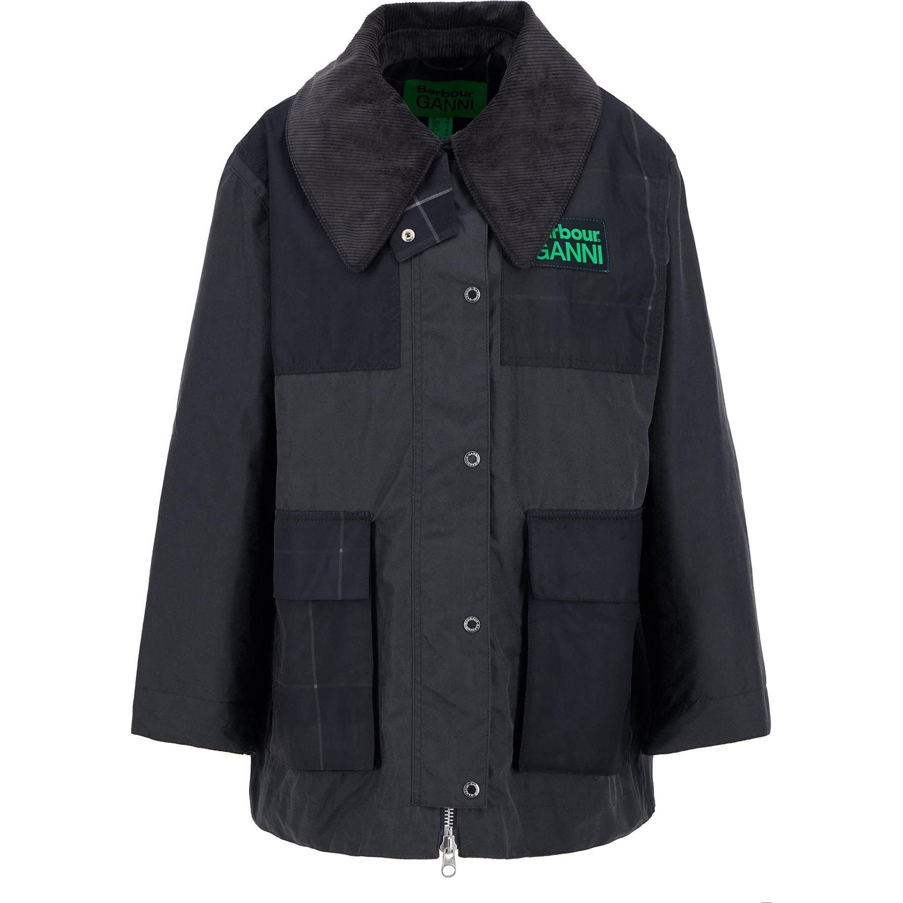 

BARBOUR Вощёное пальто Ganni X, Gray