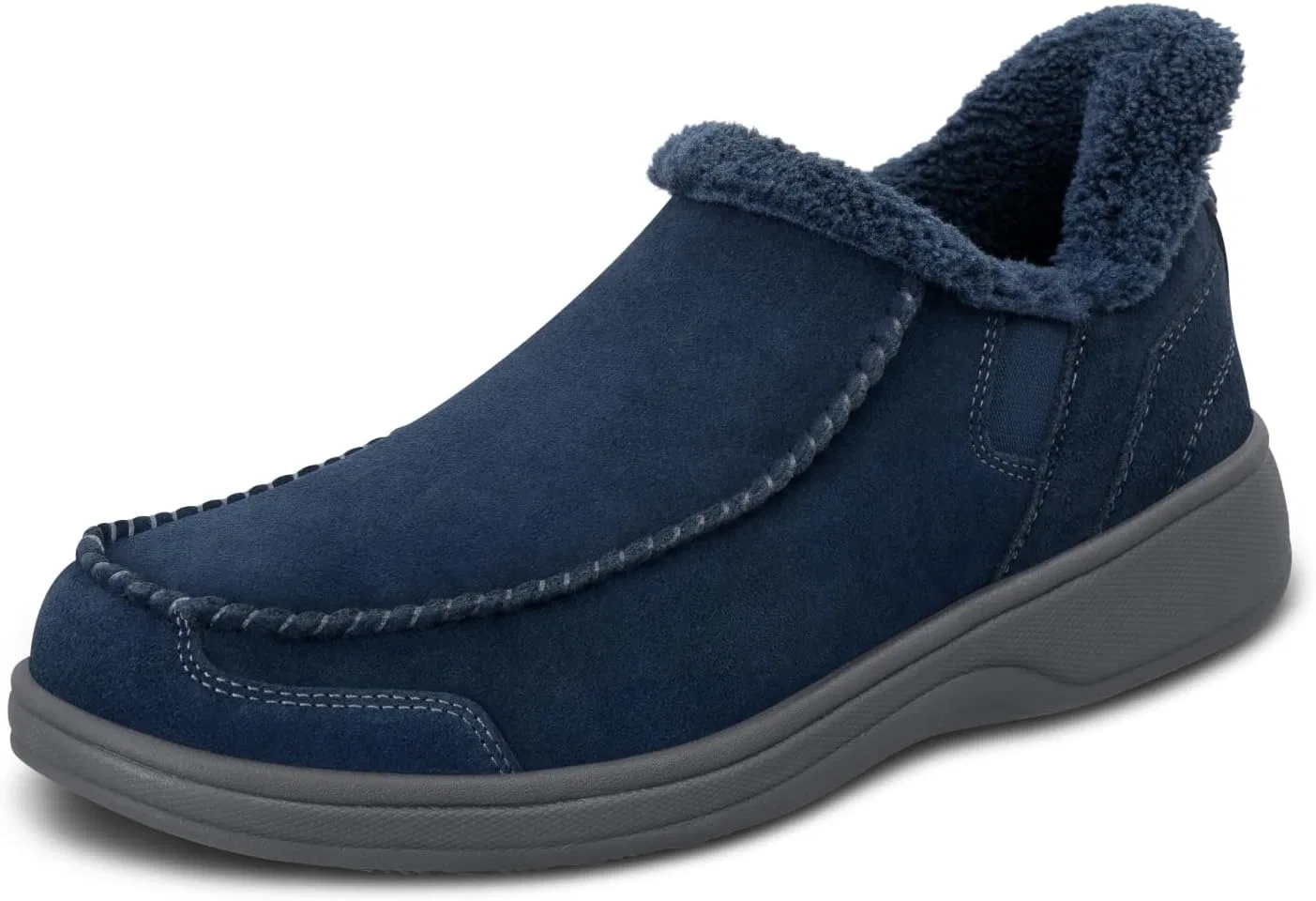 Тапочки ортопедические мужские, водонепроницаемые, с мехом, Orthofeet, Navy