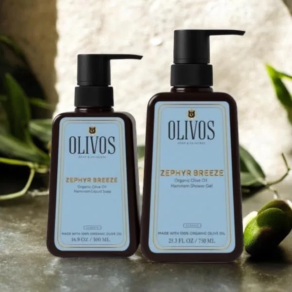 Набор OLIVOS Hammam: органическое жидкое мыло и гель для душа Olivos — фото 4