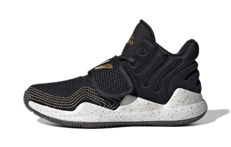 

Баскетбольные кроссовки Deep Threat Kids PS Low-top Black/Gold Adidas