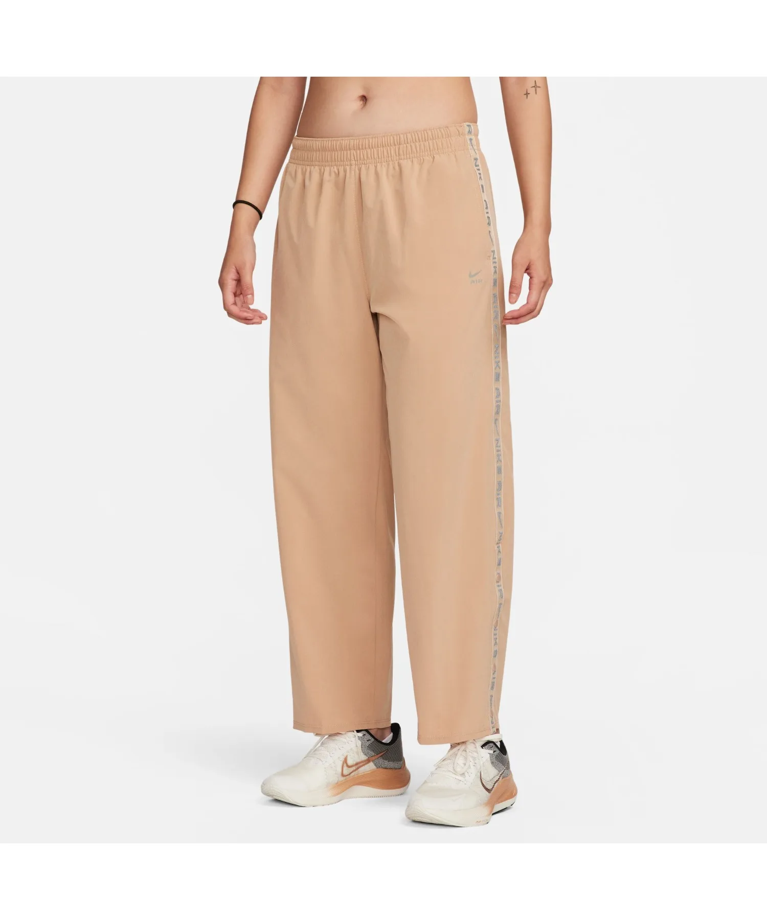 Женские спортивные брюки NIKE Air DF MR бежевые — фото 2
