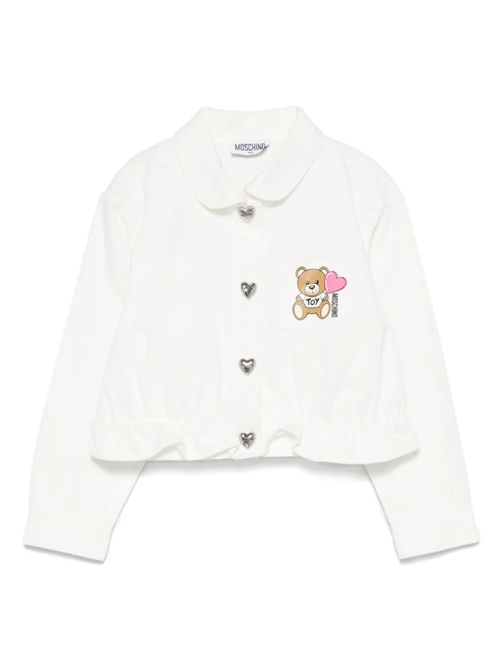 

Куртка с принтом Teddy Bear Moschino Kids, белый