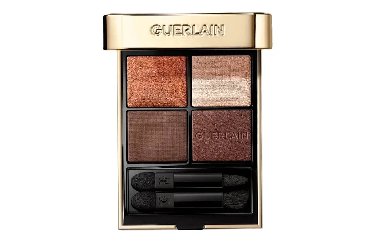 GUERLAIN Матовые и шиммерные тени для век Gilded в 4 оттенках, легко растушевываются и не осыпаются, #910
