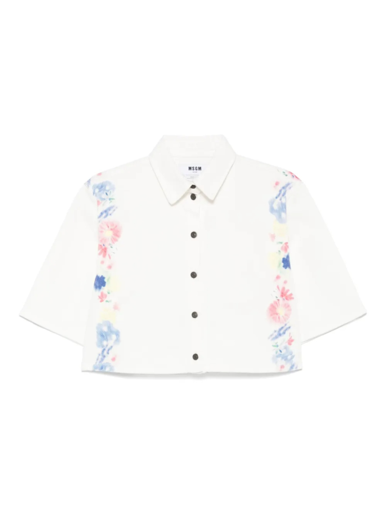 

MSGM джинсовая рубашка, белый