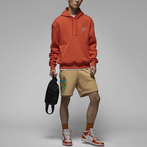Толстовка Air Jordan Flight MVP Hoodies 'Orange', оранжевый — фото 3