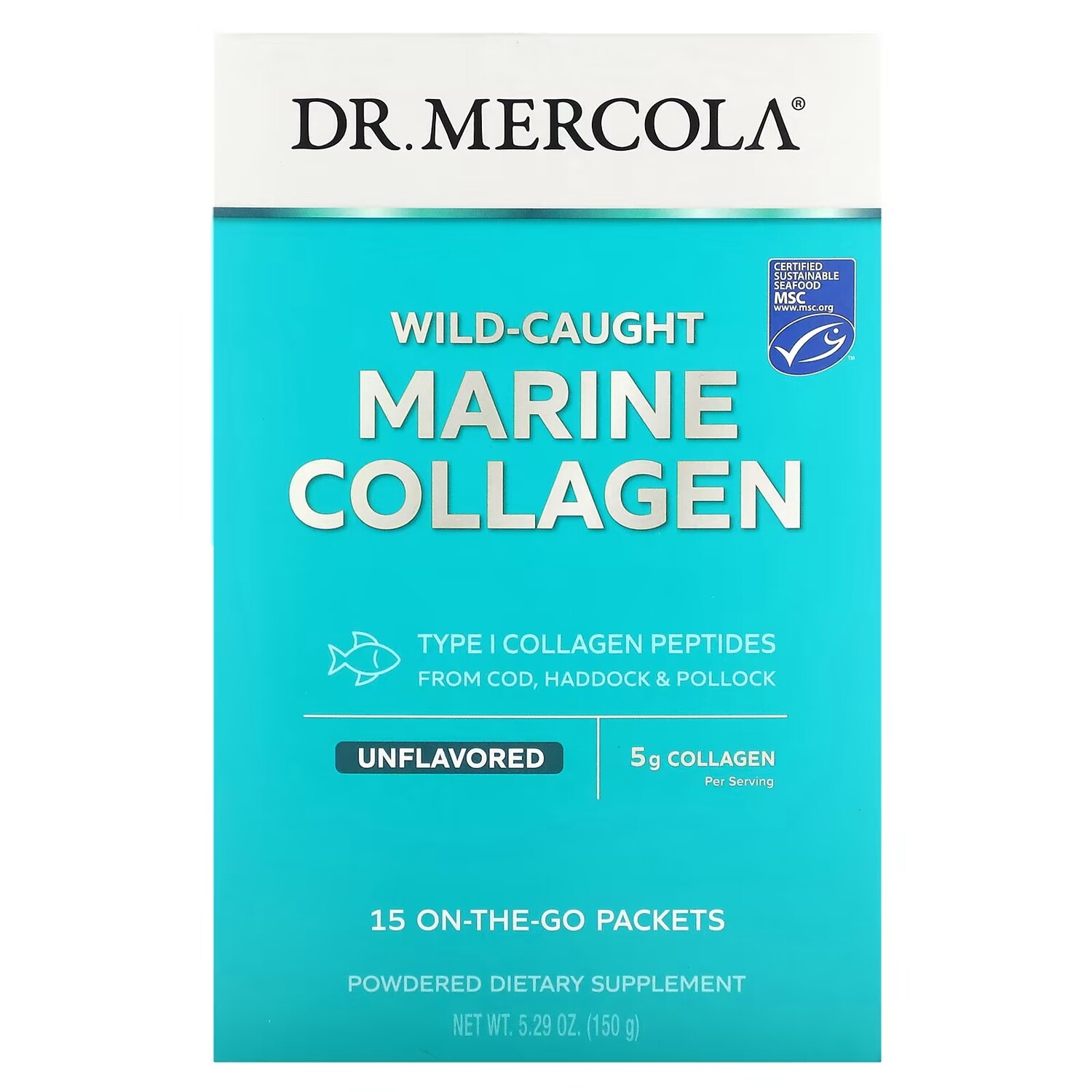 

Добавка Dr. Mercola морской коллаген, 15 шт