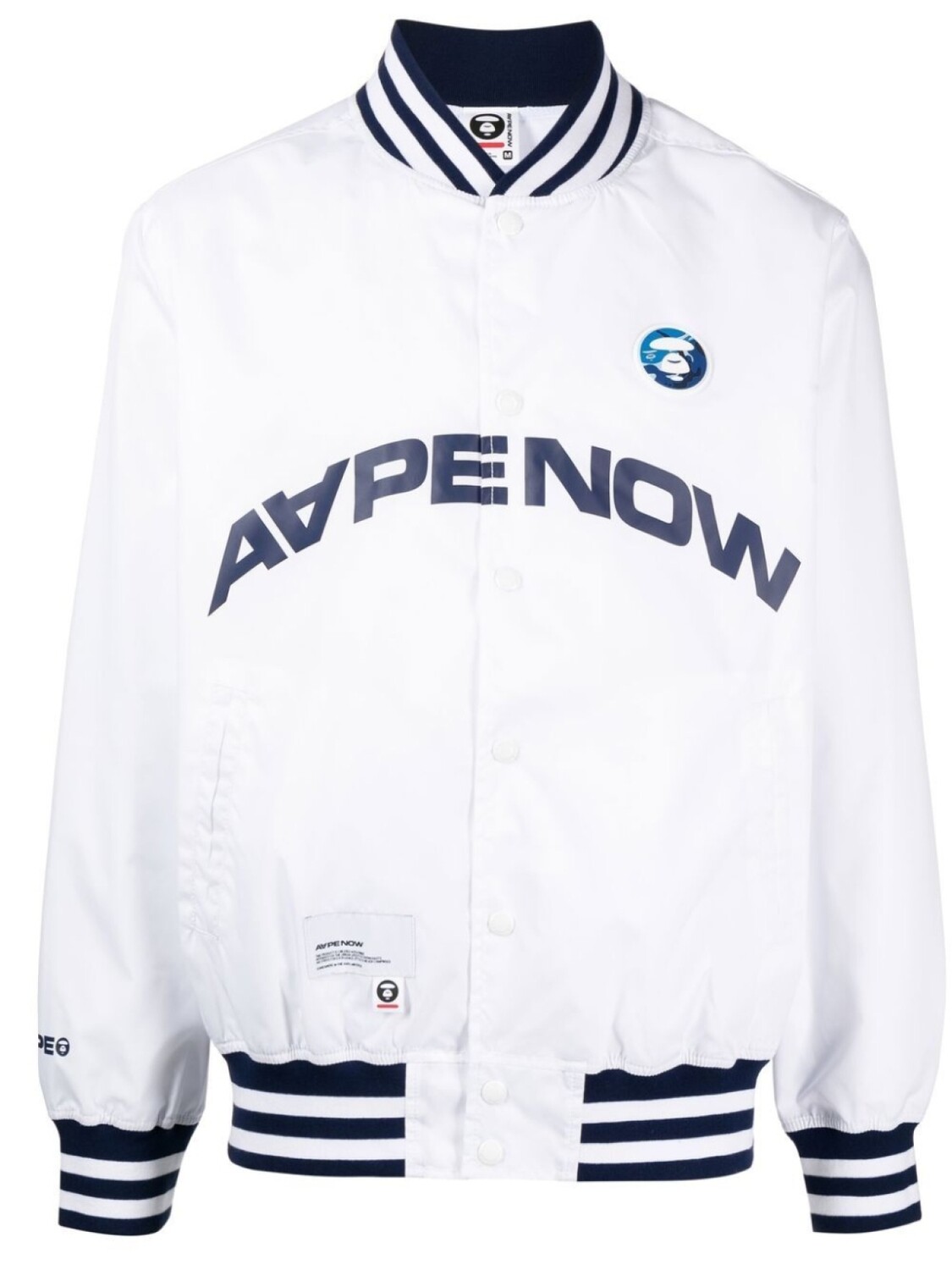 

A Bathing Ape бомбер с нашивкой, белый