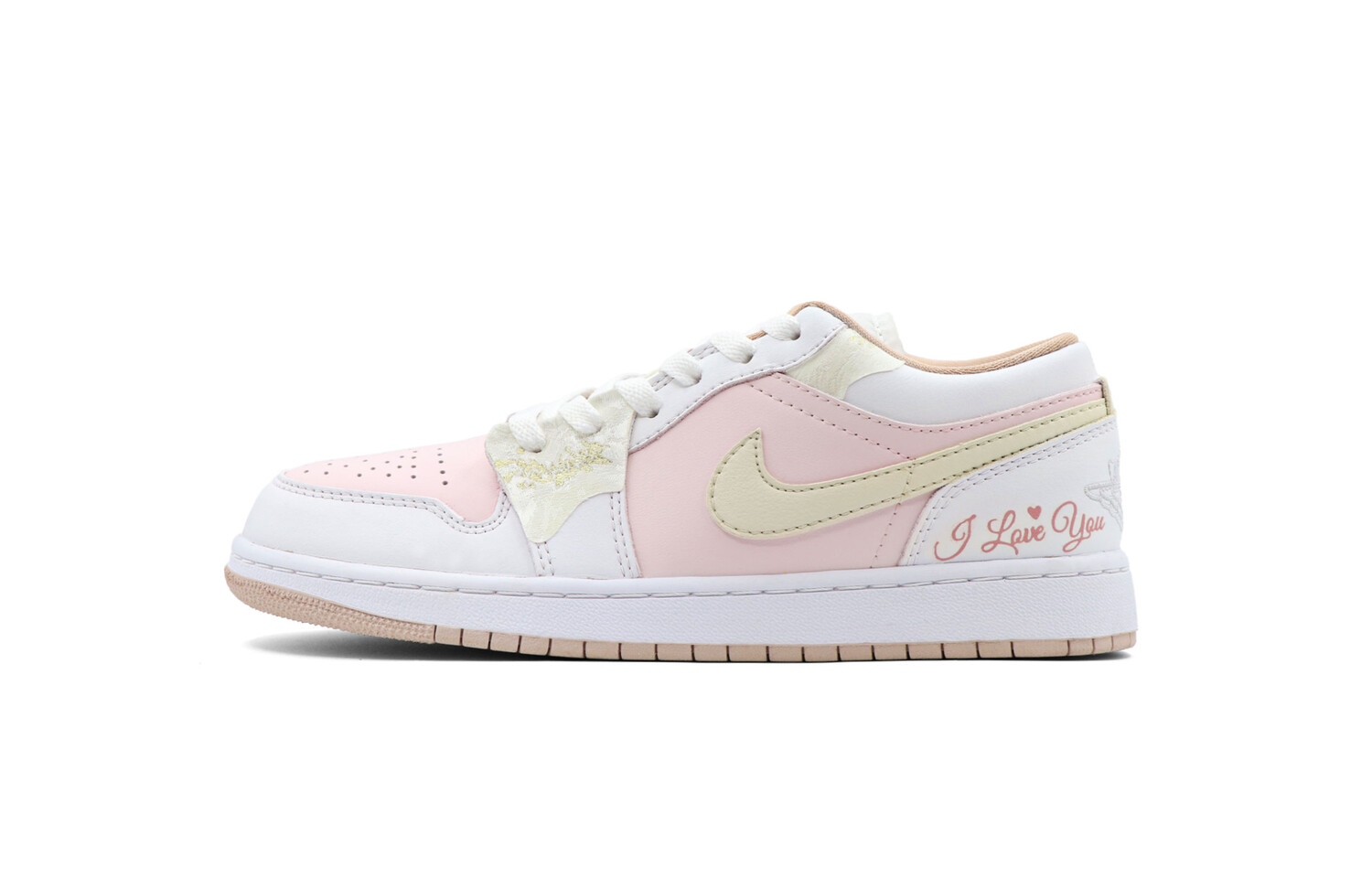 

Баскетбольные кроссовки Air 1 Vintage Unisex Low-top White/розовый Jordan