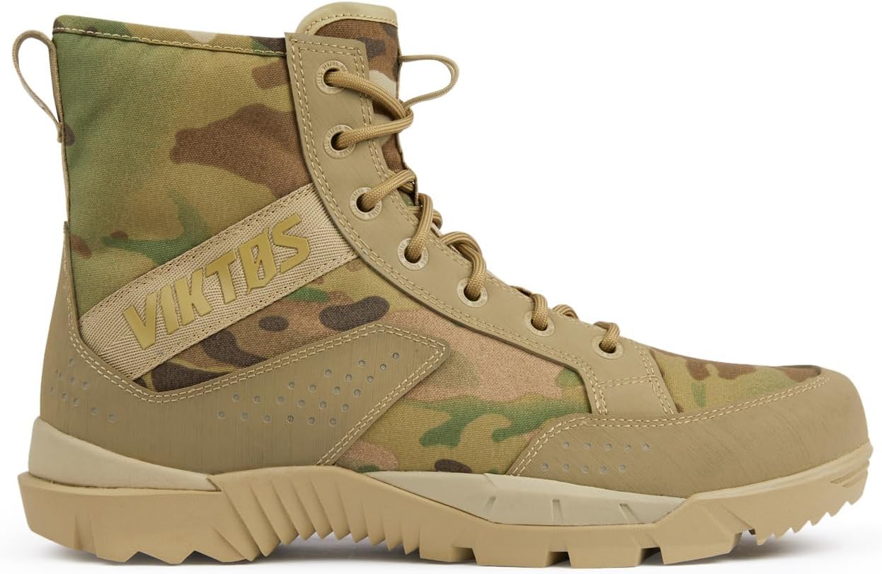 

Тактические ботинки VIKTOS для мужчин Johnny Combat MC с резиновым каблуком и носком, Прочные нейлоновые водоотталкивающие тактические ботинки для улицы, мультиколор