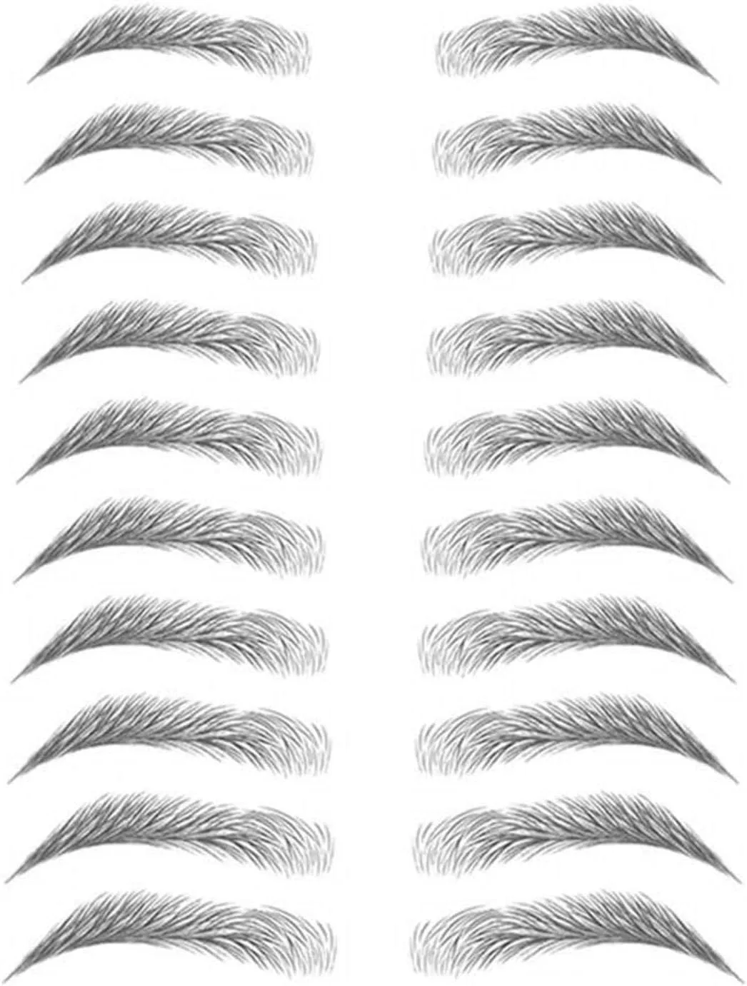 Наклейки для бровей 6D Falbiro 10 пар ZE-003