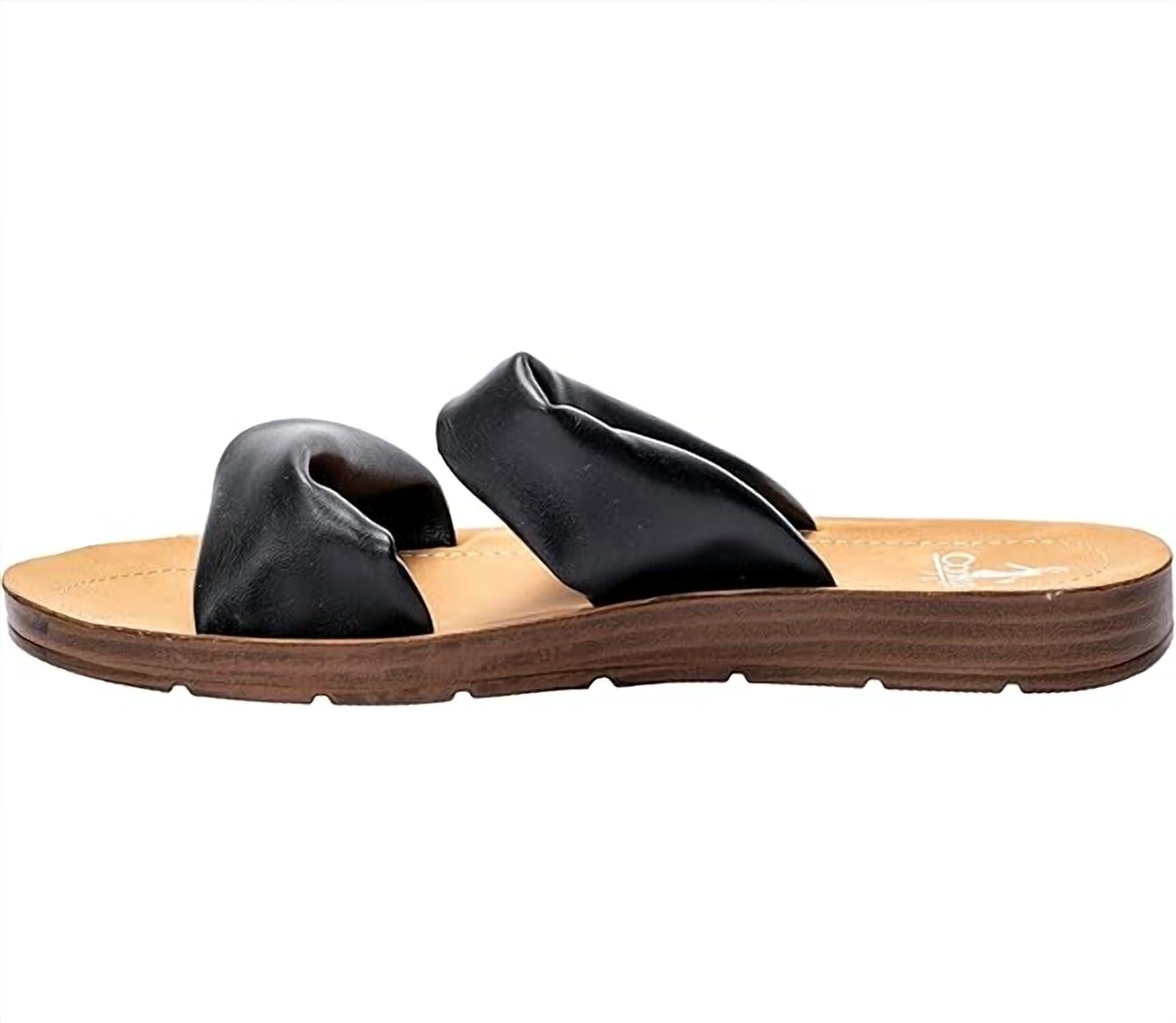 Женские сандалии With A Twist черного цвета Corkys Footwear — фото 3