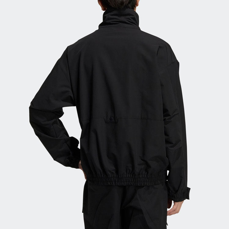 Куртка adidas originals 3D Pocket Logo Outdoor Cardigan Woven Stand Collar Jacket Black H58069 — фото 3