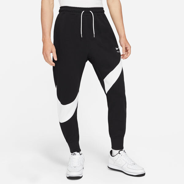 Спортивные штаны Men's Nike Large Logo Casual Knit Splicing Embroidered Sports Pants/Trousers/Joggers Autumn Black, черный — фото 4