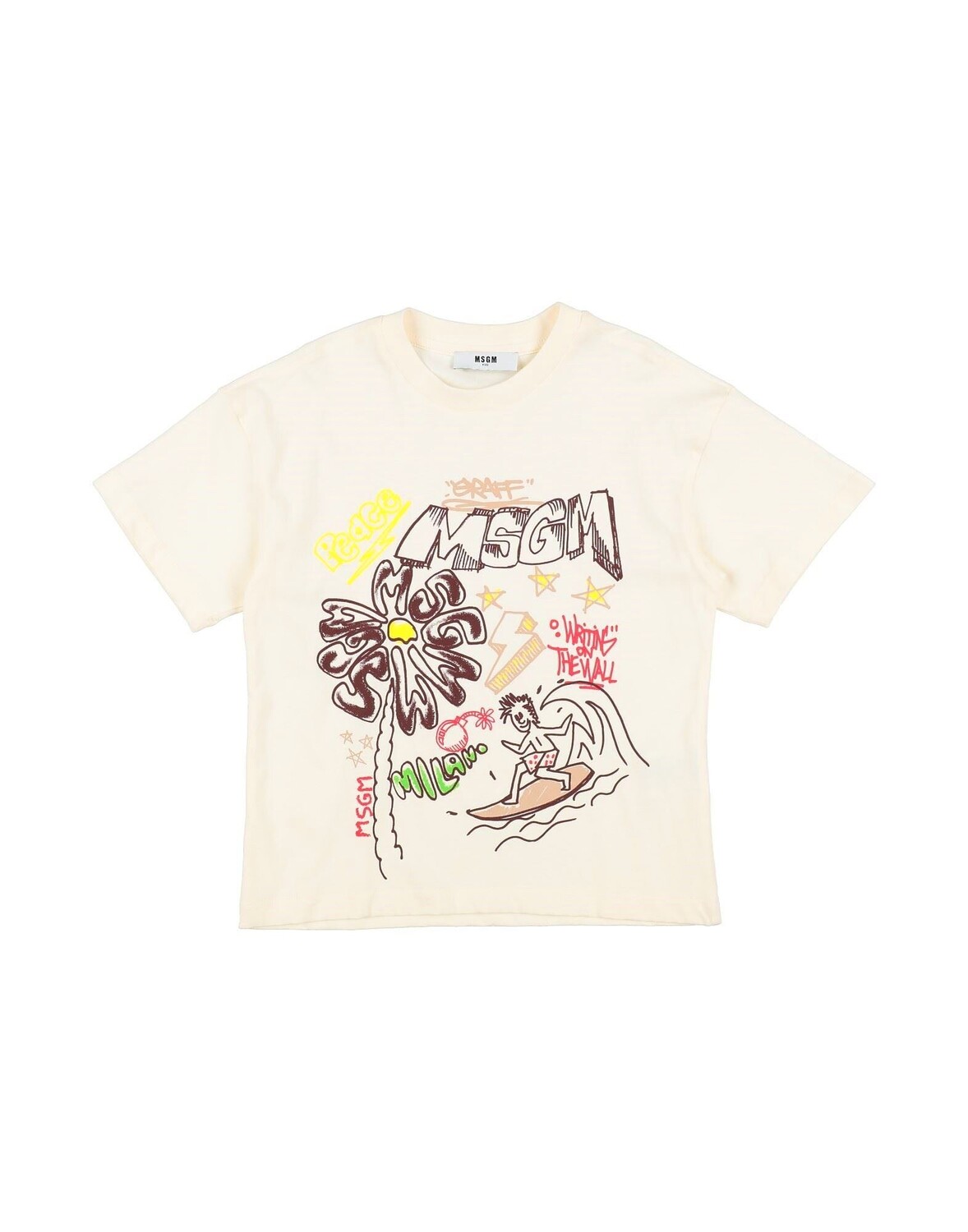 

Футболка Msgm, кремовый