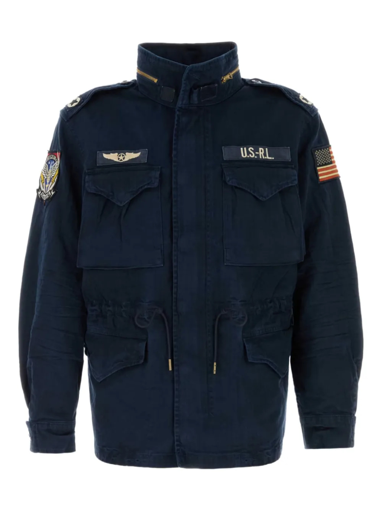 

Куртка-бомбер из хлопка Polo Ralph Lauren, синий