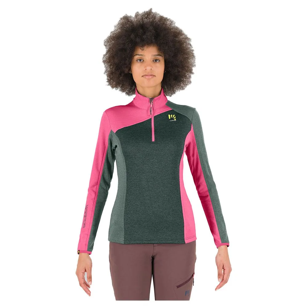

Флис Karpos Federa half zip, розовый/зеленый