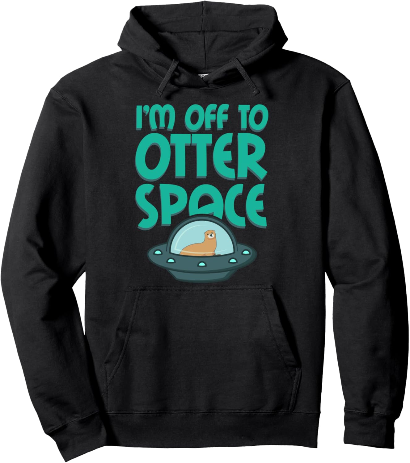 

Милая толстовка с выдрой Otter Space Otter Lover Gift, черный