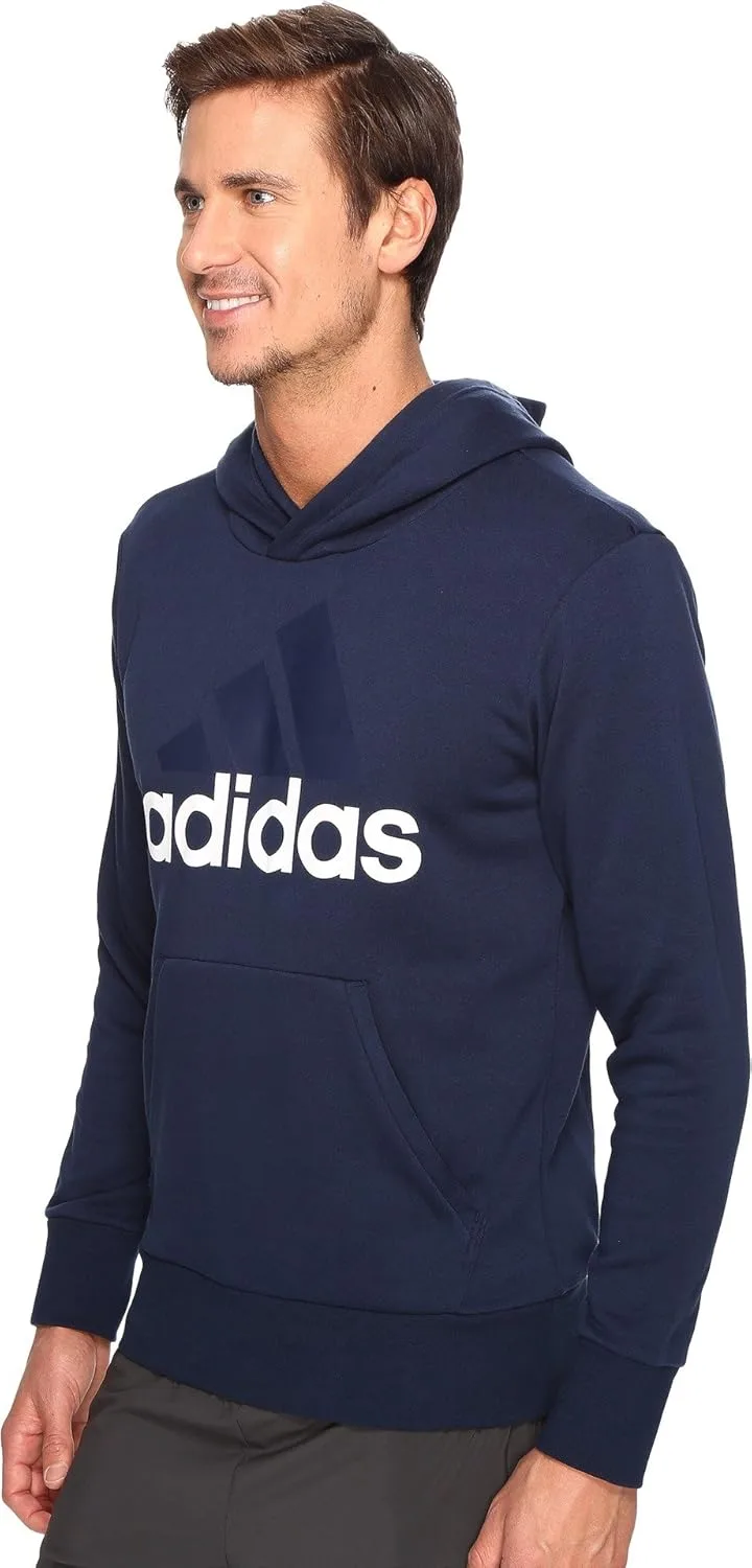 Толстовка с капюшоном Adidas Essential Linear Logo, темно-синий/белый — фото 3