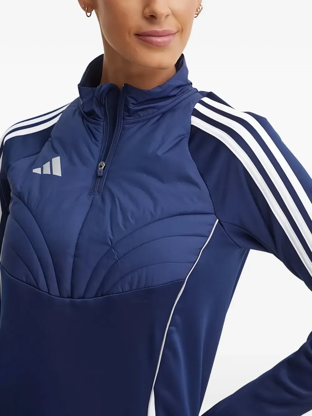 Спортивная толстовка со вставками adidas, синий — фото 4