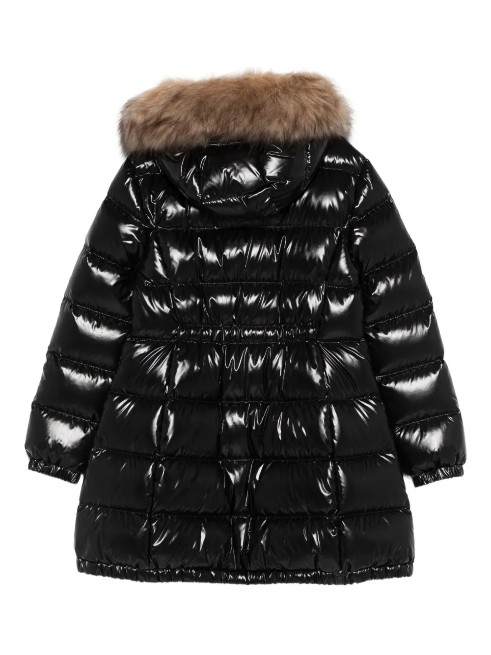 Куртка Aruna с меховой отделкой Moncler Enfant, черный — фото 2