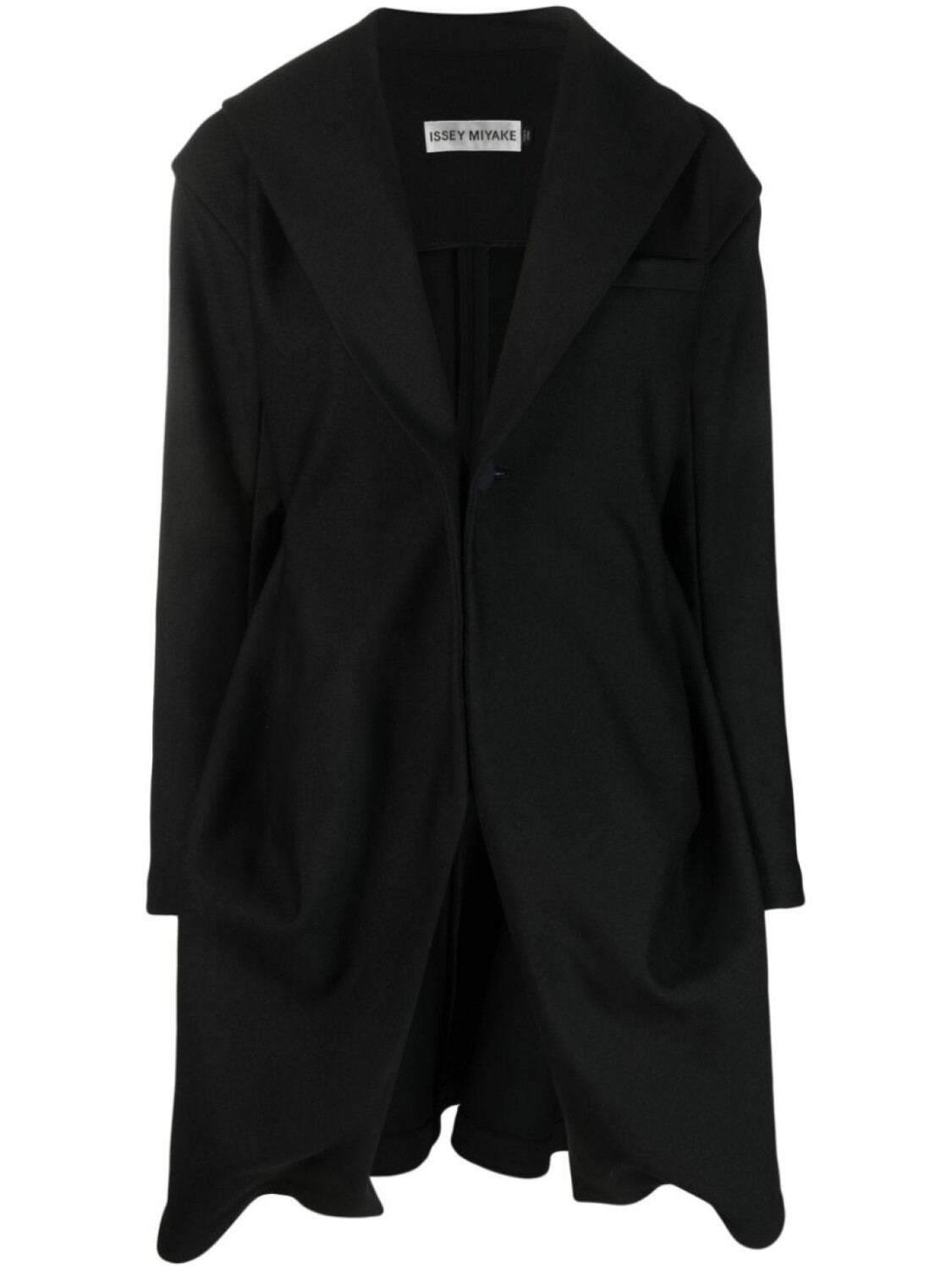 

Issey Miyake пальто оверсайз с длинными рукавами, черный