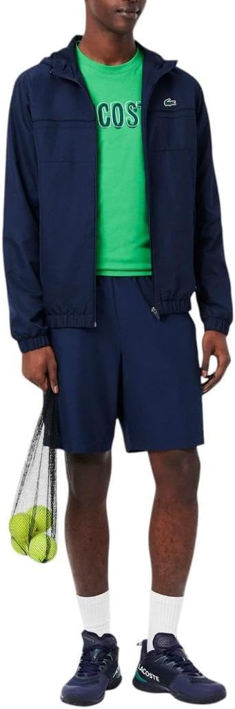 Футболка Lacoste Ultra Dry, мужская, ярко-зеленый — фото 4