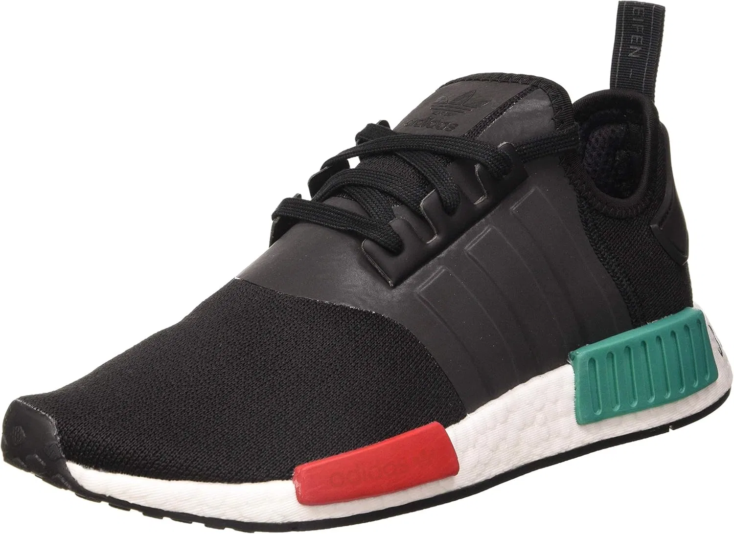 Мужские кроссовки Adidas NMD_r1, черный/красный/зеленый