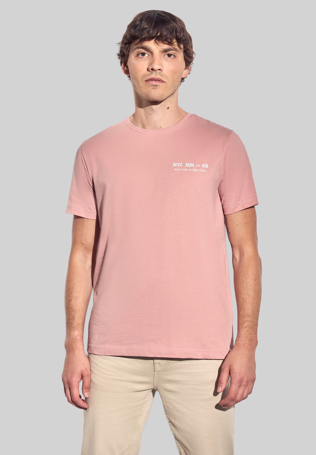 

Футболка с принтом MIT WORDING DETAIL Street One MEN, цвет Rosa