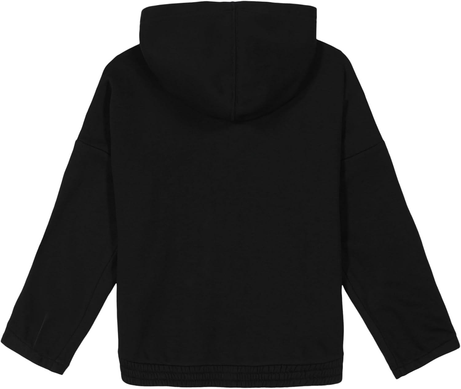 Толстовка Calvin Klein для девочек с длинным рукавом и молнией из флиса, Black Shimmer — фото 2