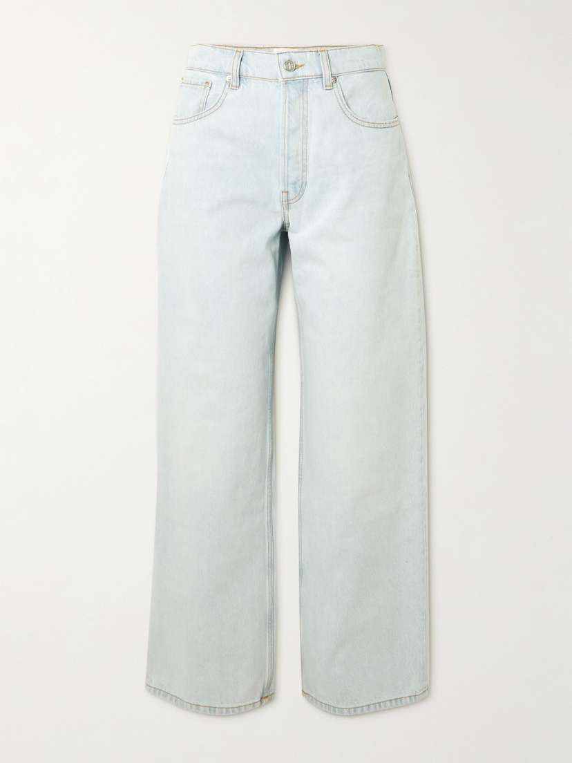 

Джинсы Manon с высокой талией и широкими штанинами Anine Bing, синий