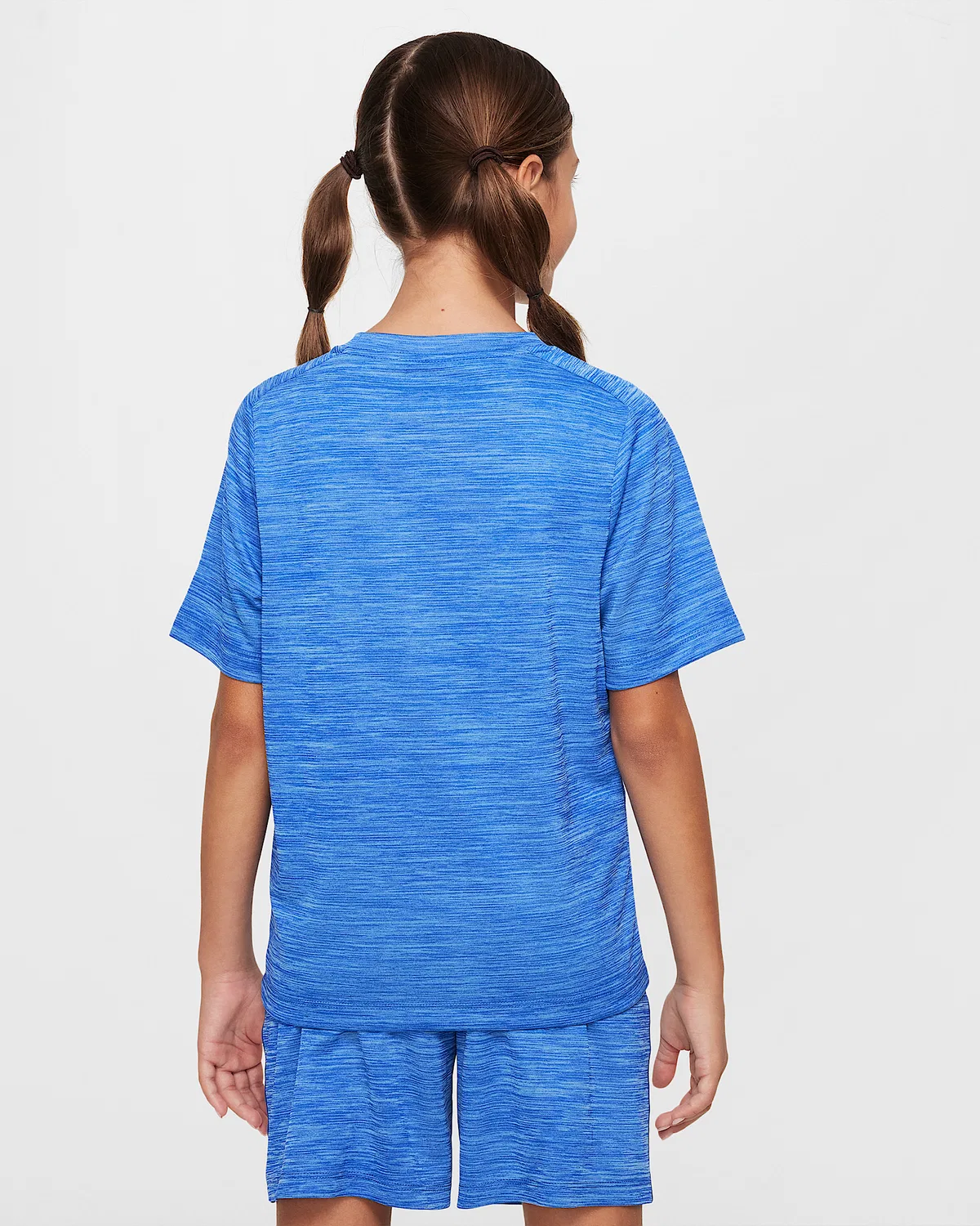Большие детские Dri-FIT короткий рукав топ Nike Multi, Game Royal/University Blue/White — фото 2