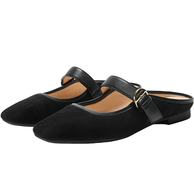 Домашние тапочки с запахом на носочке NINE WEST, экрю — фото 2