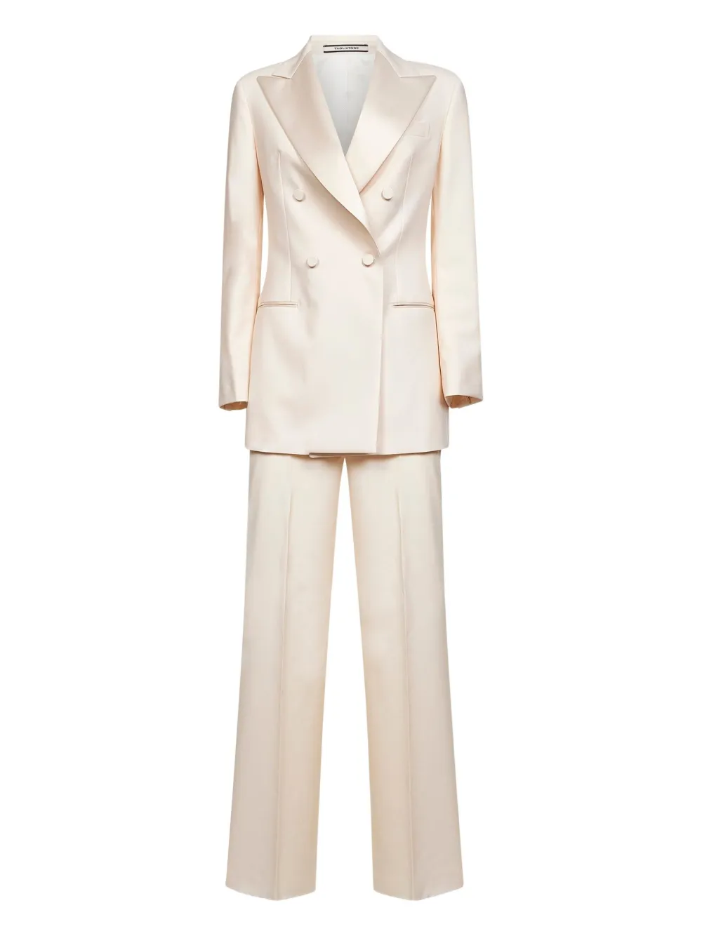 

Платье с заостренными лацканами Tagliatore, слоновая кость