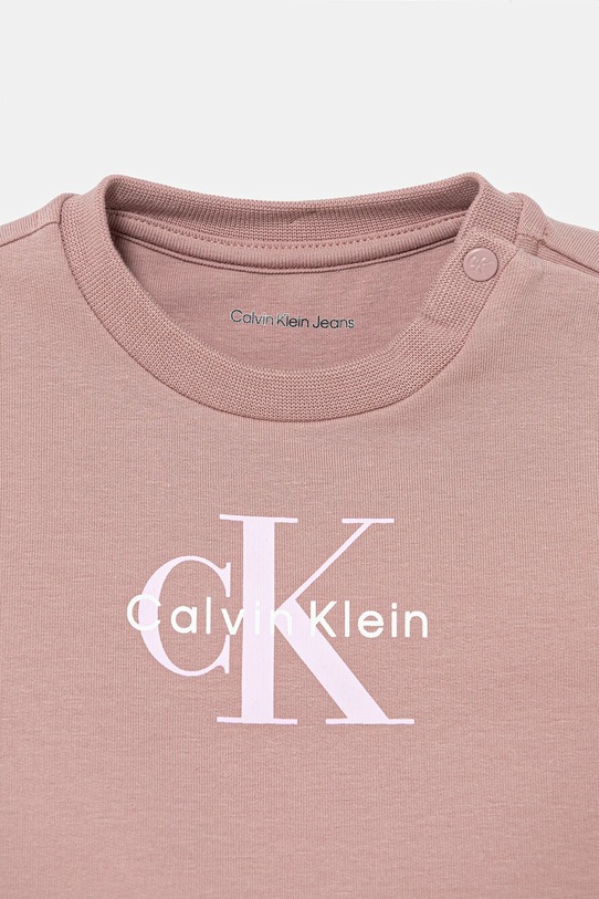 Детский спортивный костюм Calvin Klein Jeans, розовый — фото 4