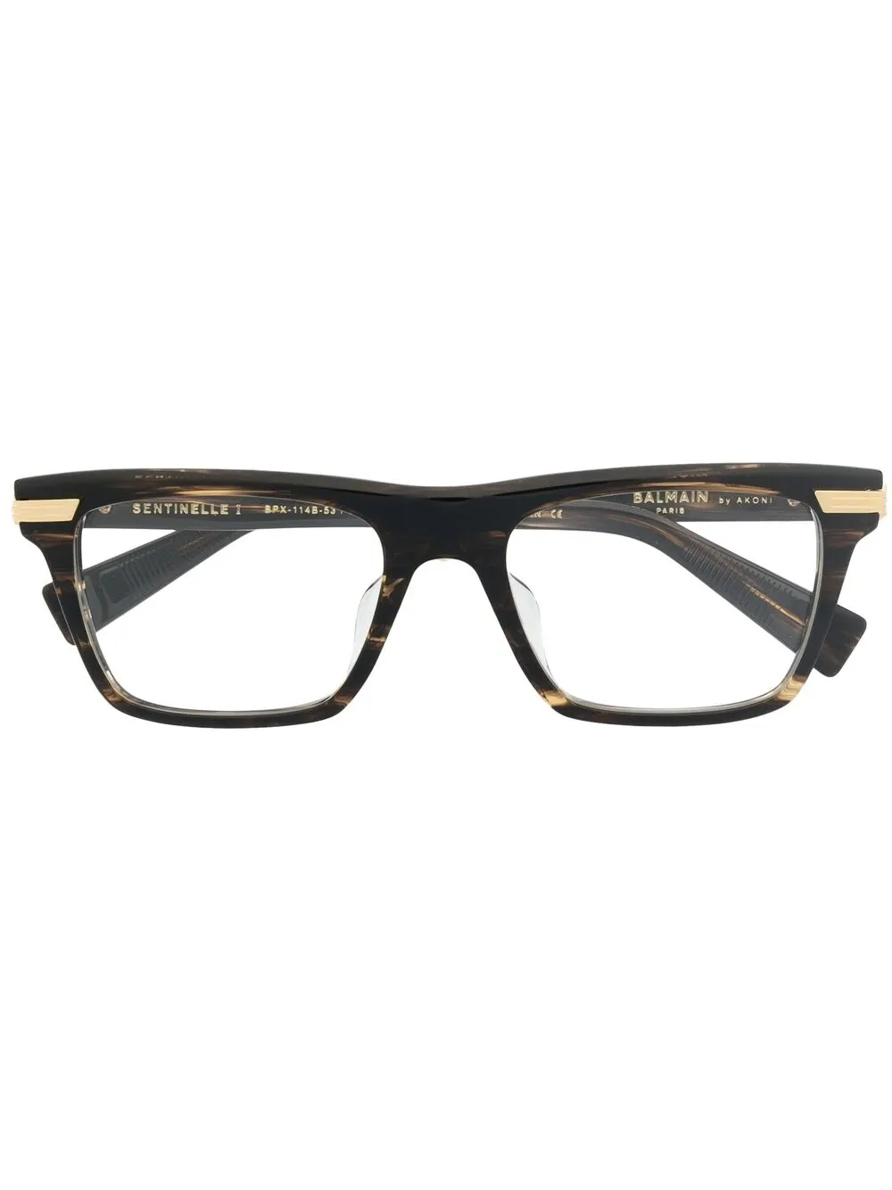 

Очки в оправе черепаховой расцветки Balmain Eyewear, коричневый