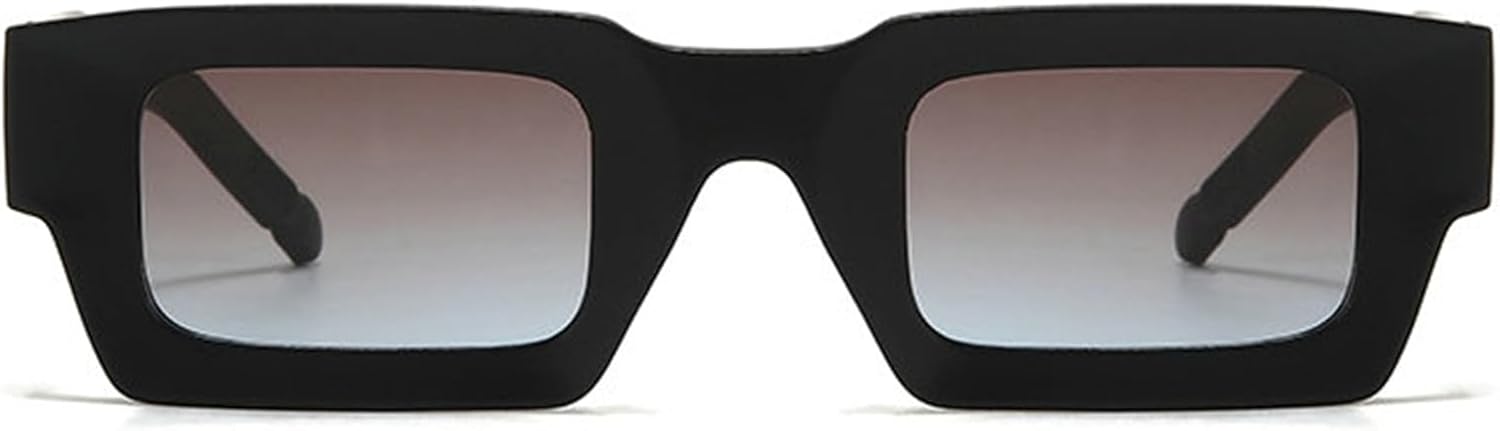 

Солнцезащитные очки Willochra Fashion Square для женщин и мужчин, винтажные, модные, массивные, прямоугольные, с защитой от УФ-излучения UV400, в стиле панк, черные и синие, C4