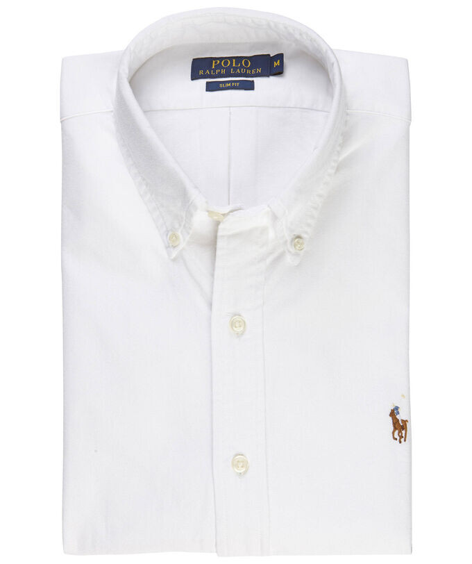 Рубашка "slim fit" с длинным рукавом Polo Ralph Lauren, белый — фото 3